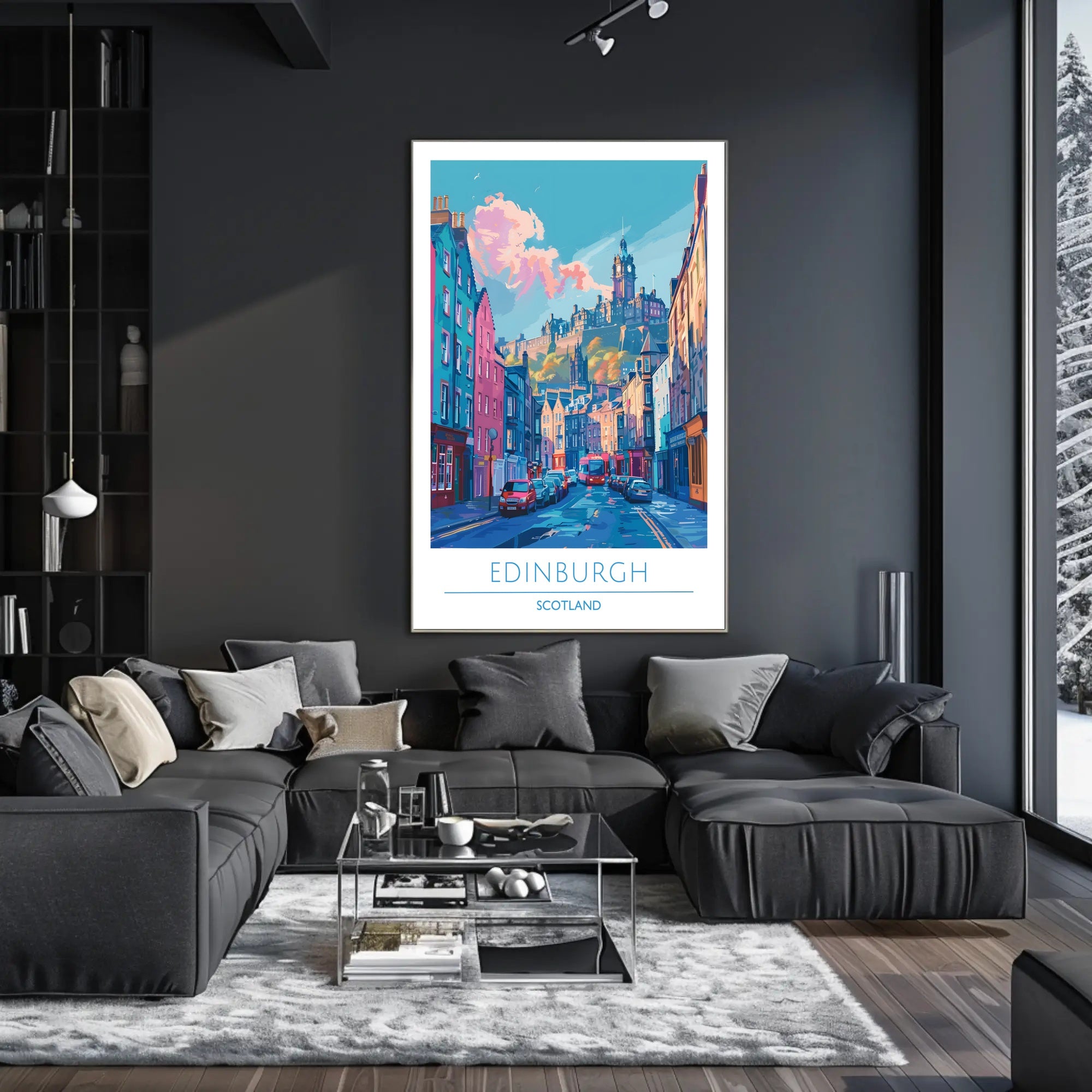 Edinburgh Cityscape Poster