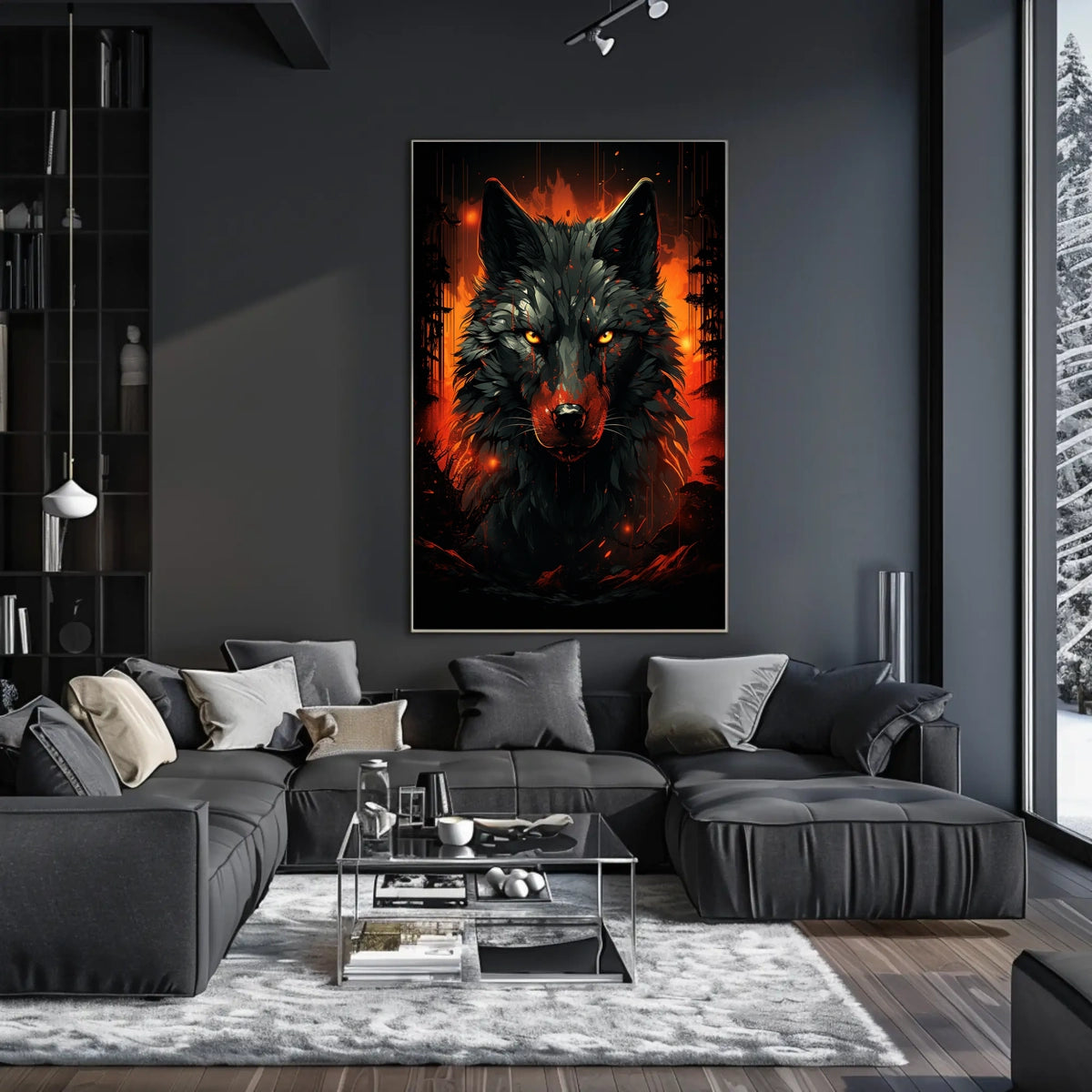 The Fiery Wolf Poster