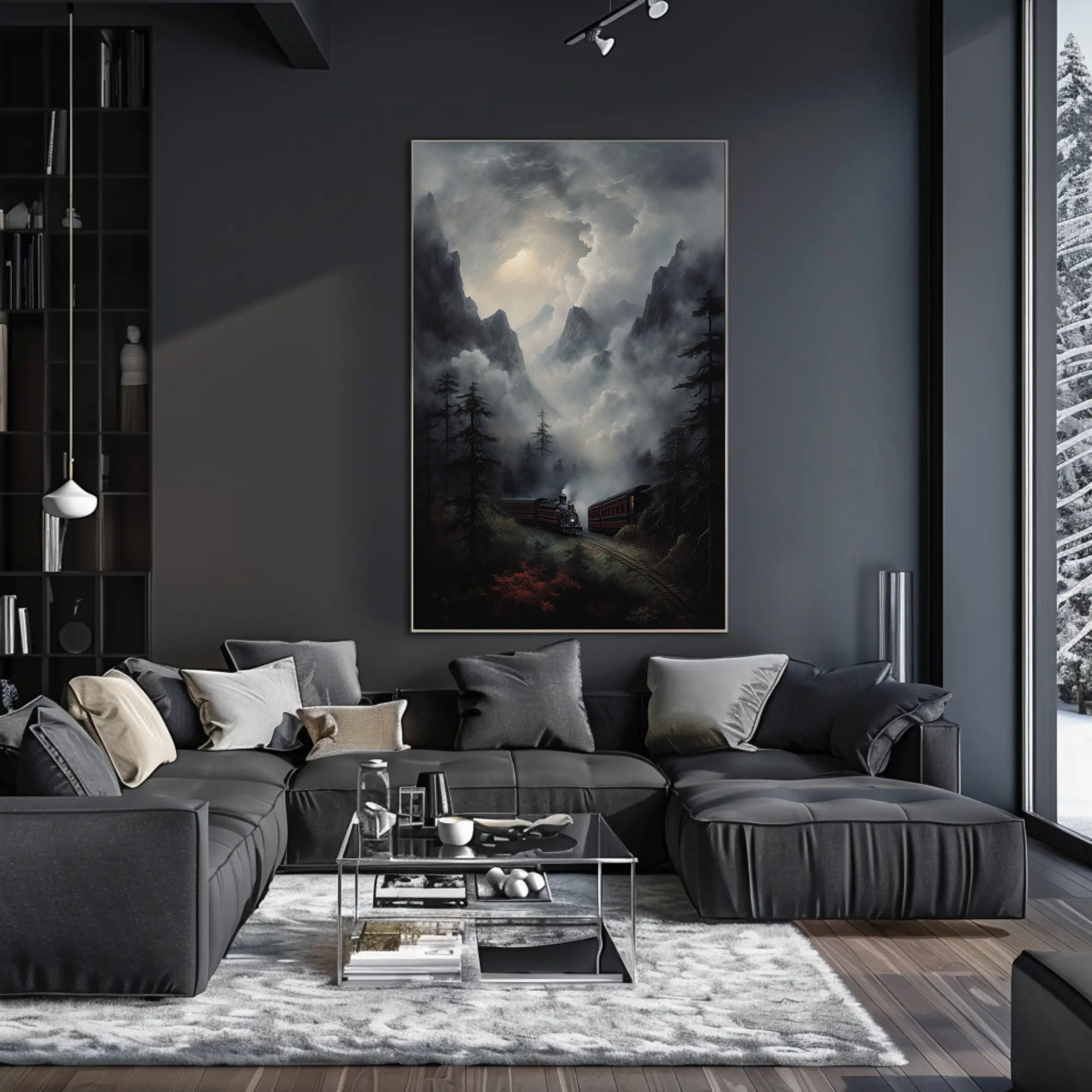 Journey Through The Misty Mountains Poster PosterGoat