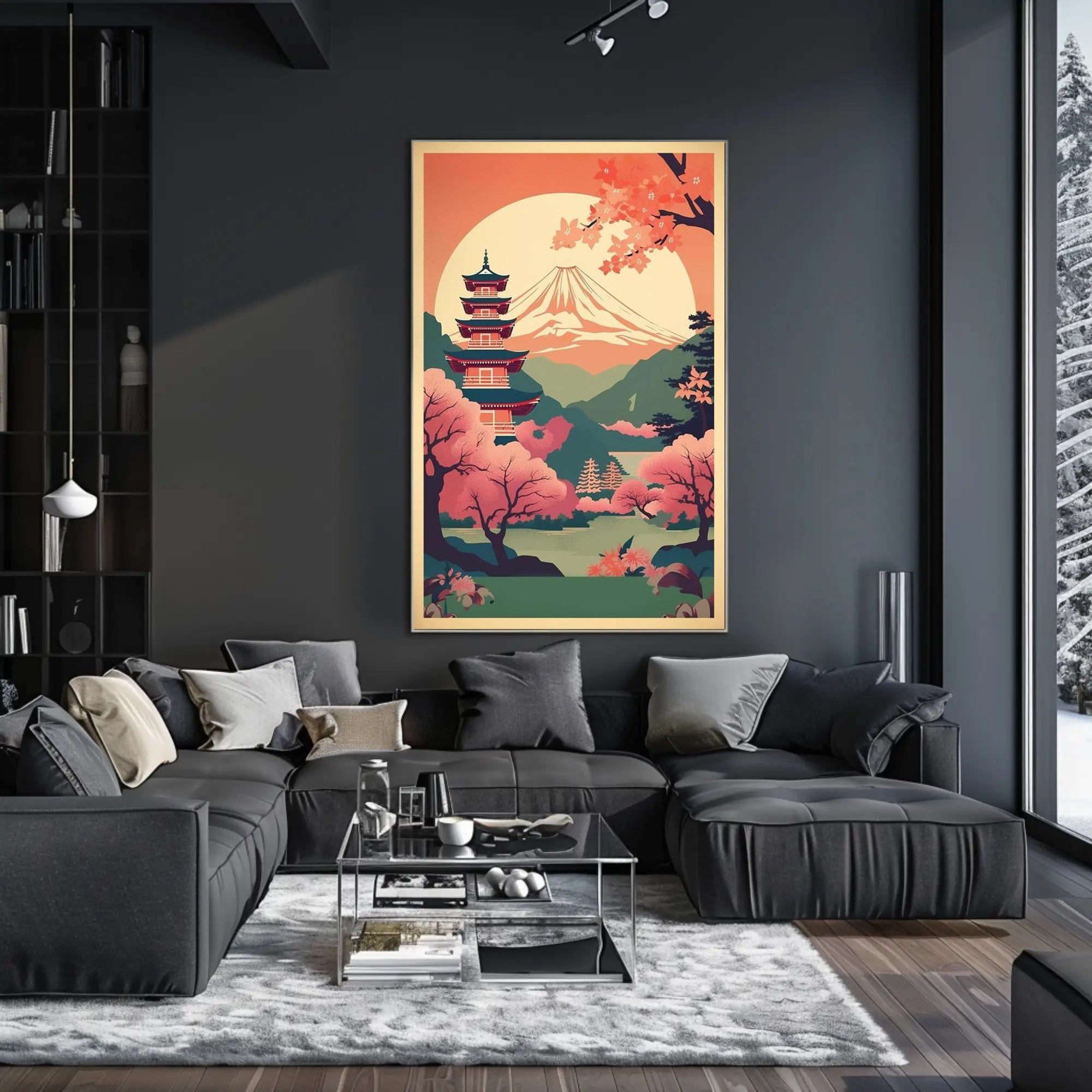 Serene Japanese Landscape Poster