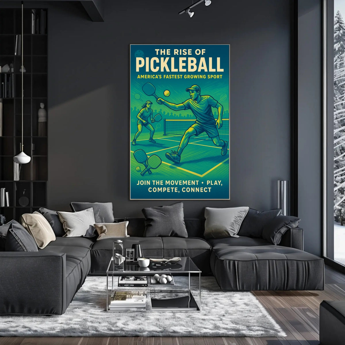 The Rise of Pickleball Poster