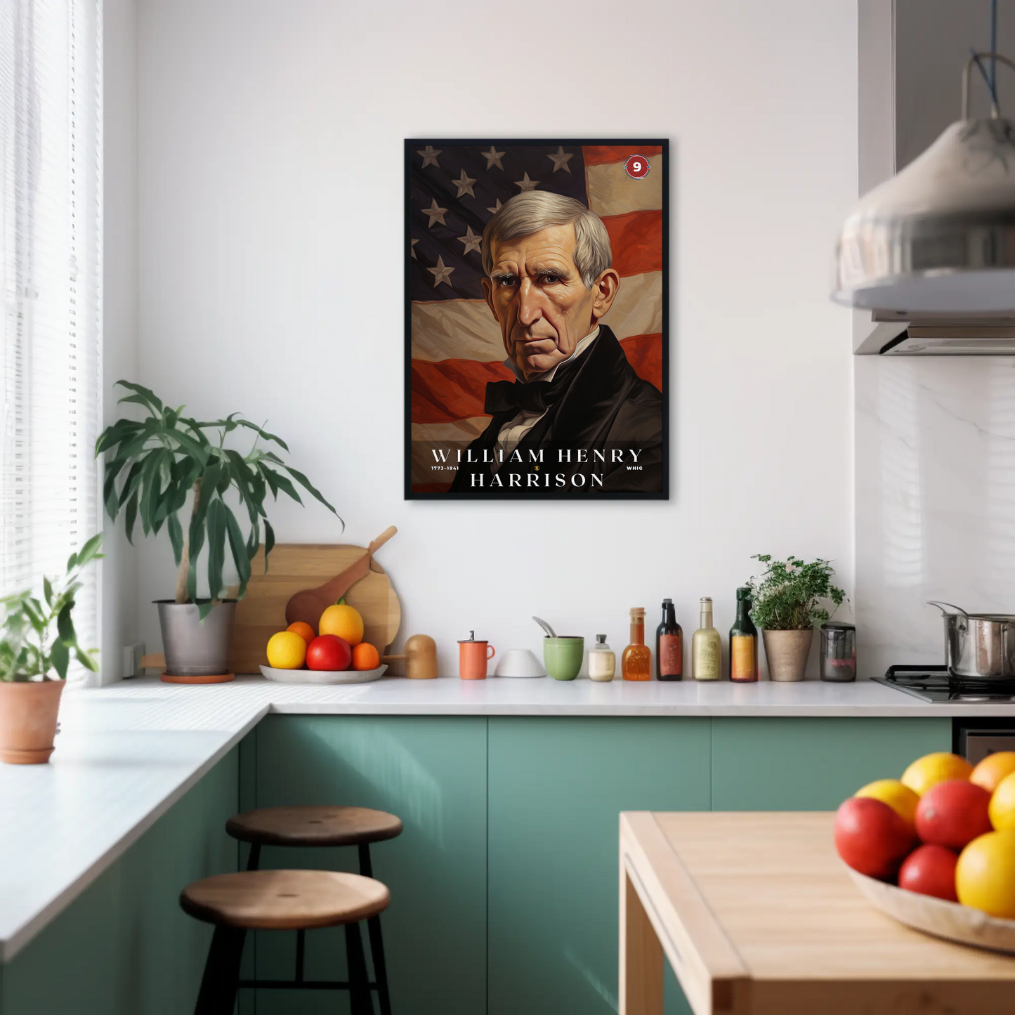 William Harrison 9th President Of The United States Portrait