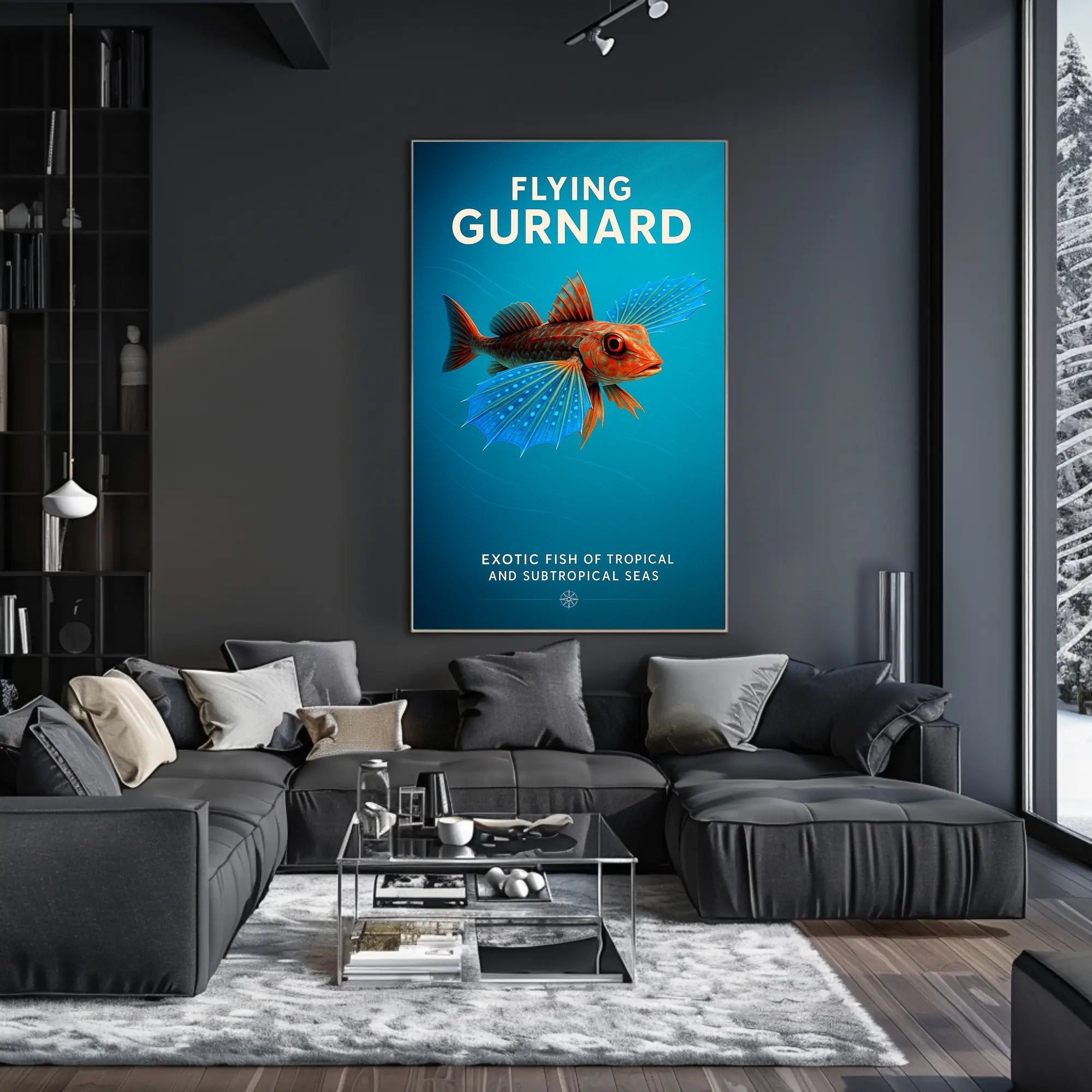 Flying Gurnard Exotic Sea Creature Poster PosterGoat