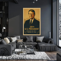 Vintage U.S. President Historical or Presidential Poster
