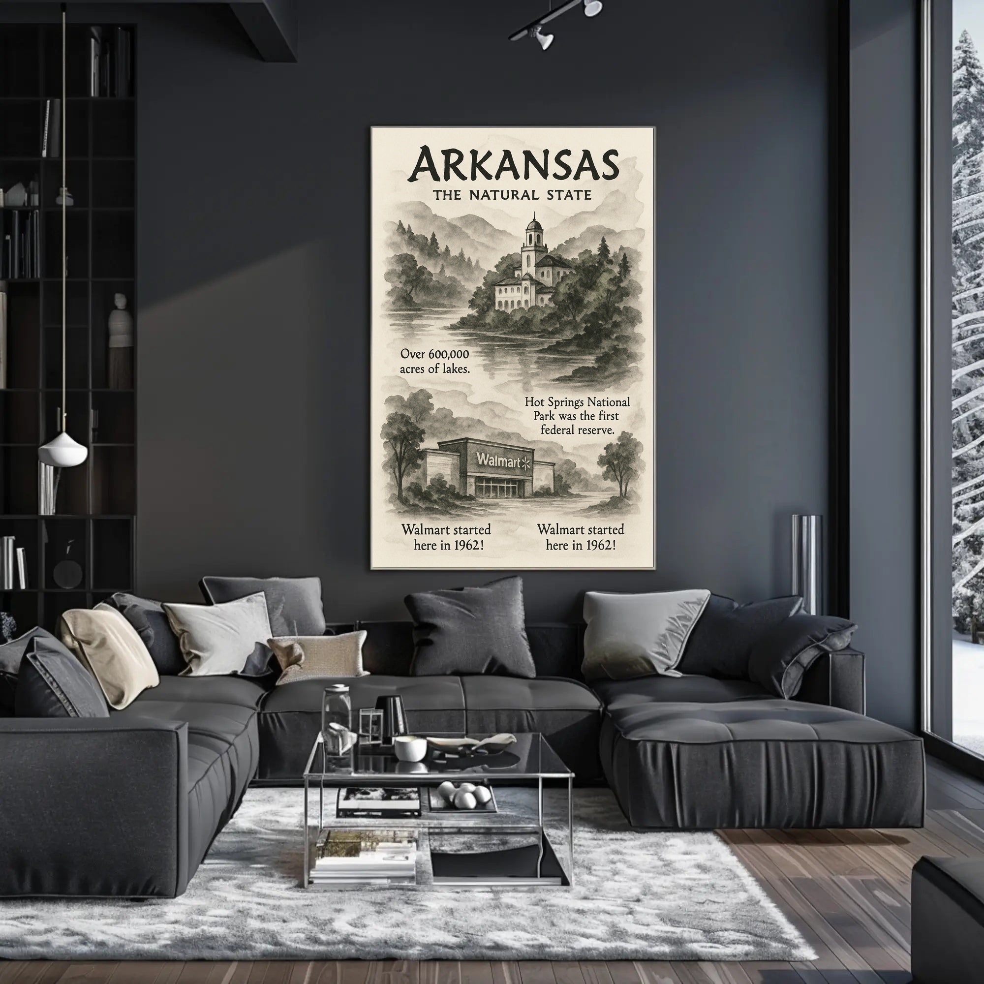 Arkansas The Natural State Poster