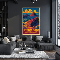 Petrified Forest Vintage Adventure Poster