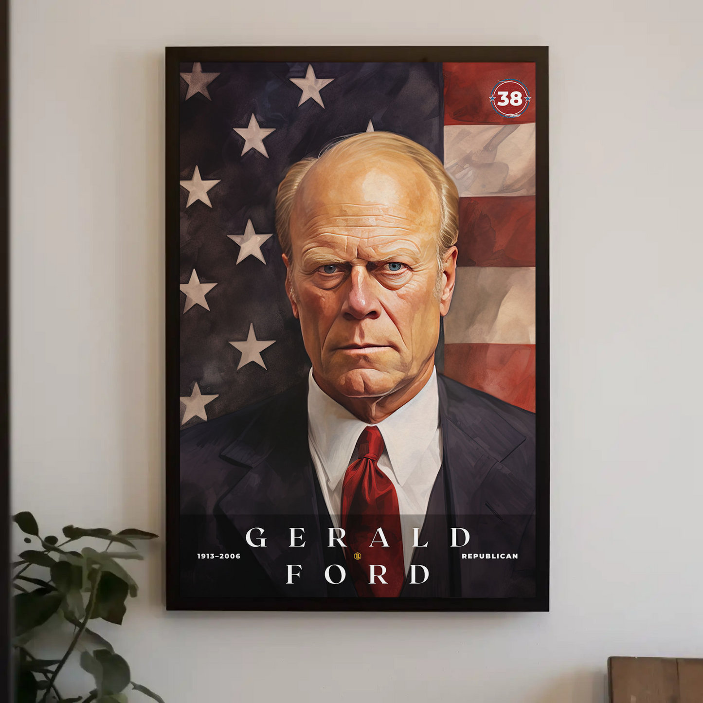 Gerald Ford 38th President Of The United States Portrait