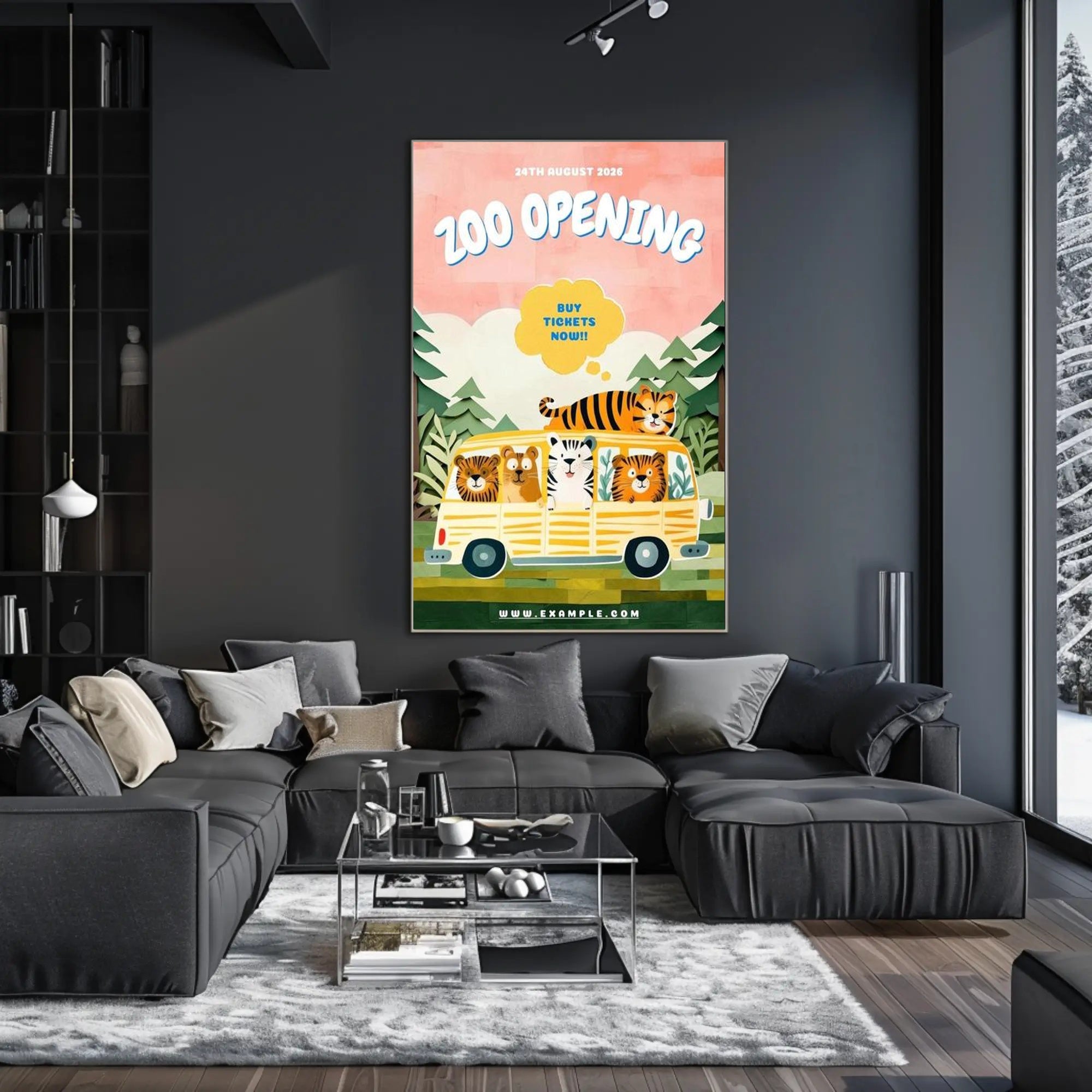 Zoo Opening Announcement Poster PosterGoat