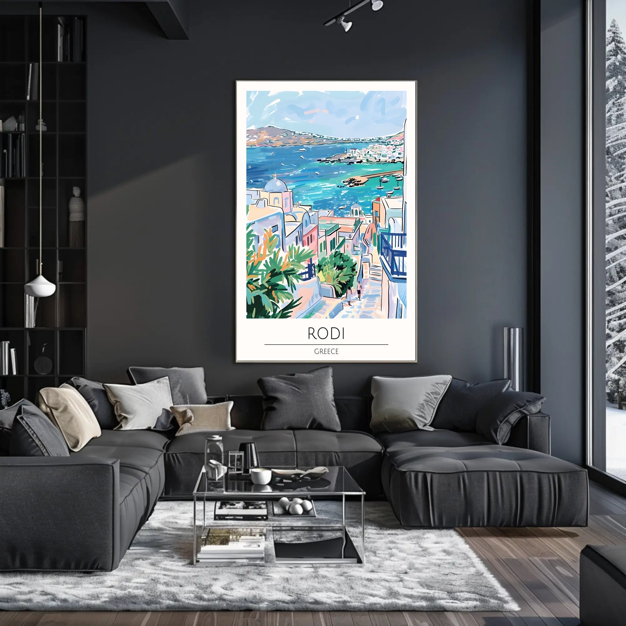 Scenic View of Rodi Poster PosterGoat