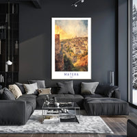 Matera at Sunset Poster PosterGoat
