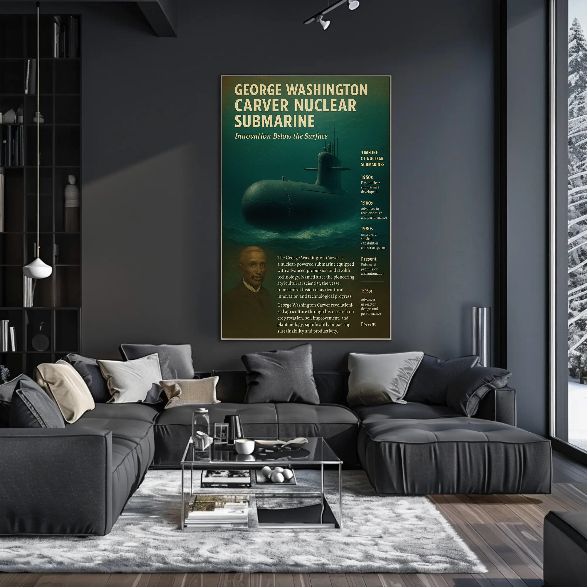 George Washington Carver Nuclear Submarine Poster PosterGoat