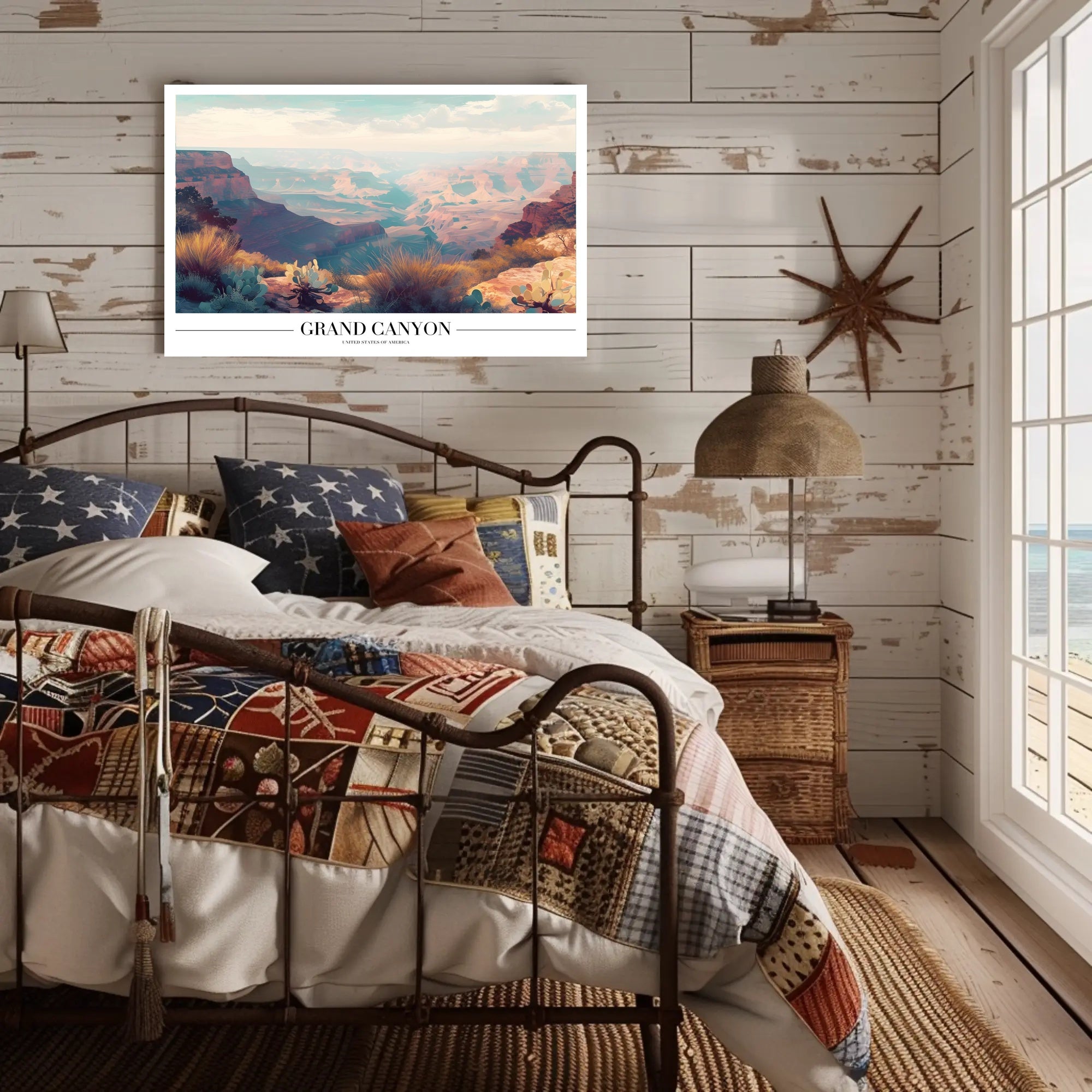 Grand Canyon Sunrise Landscape National Park Poster