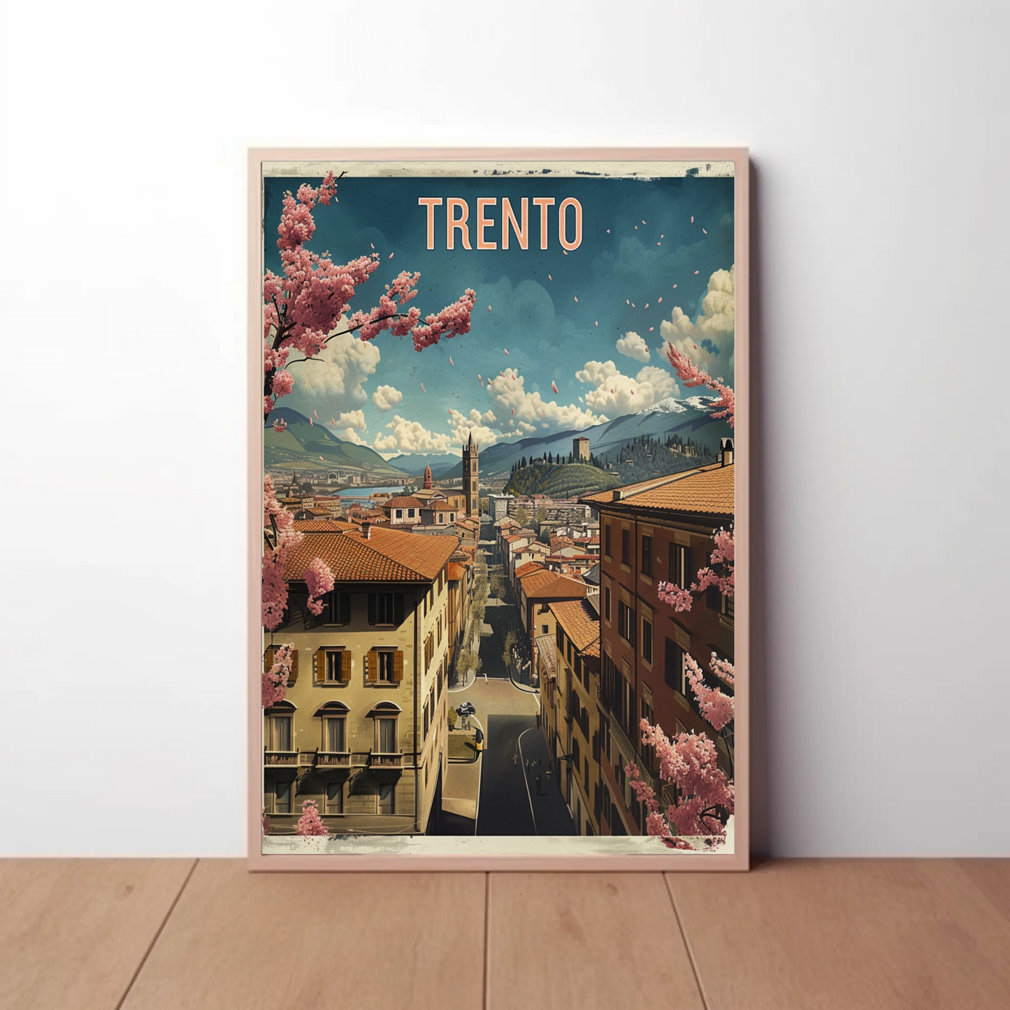 Springtime In Trento Italy Travel Poster