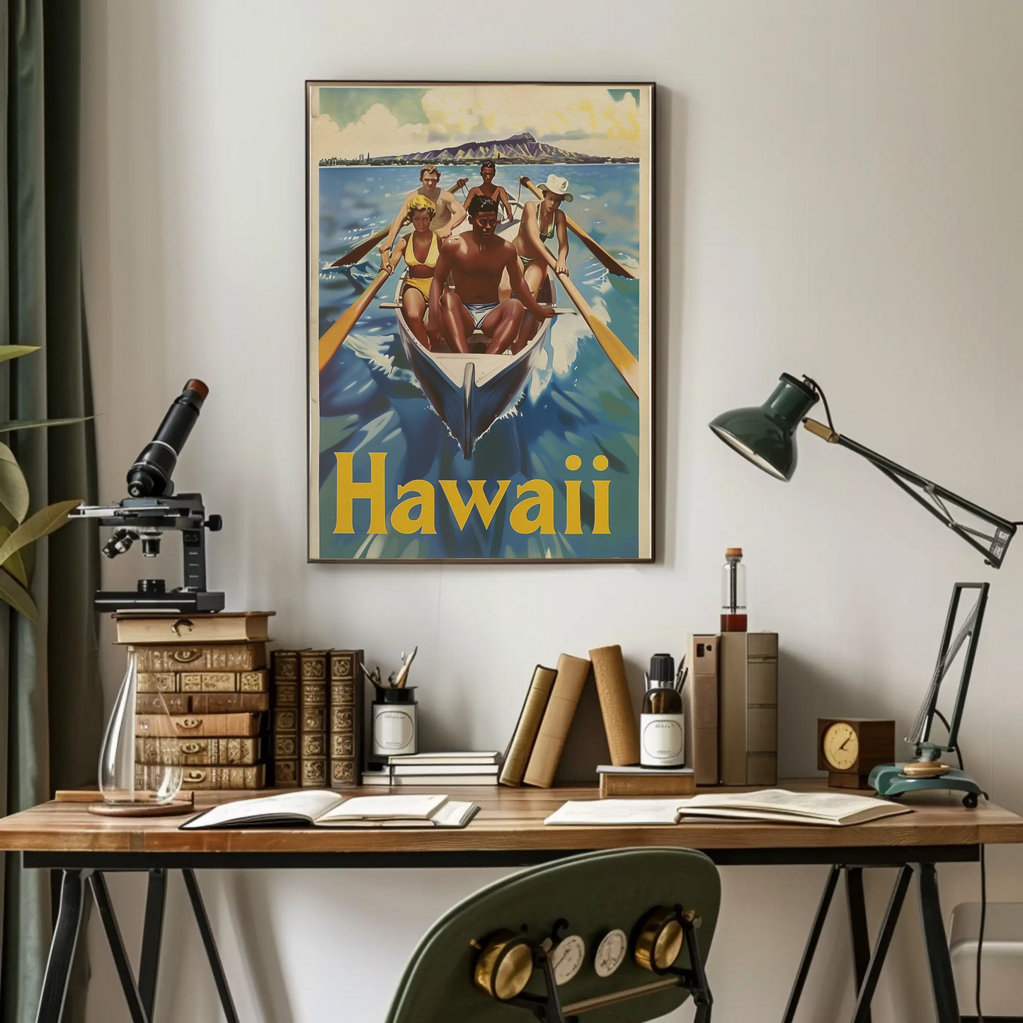 Vintage Poster Hawaii Rowing Team