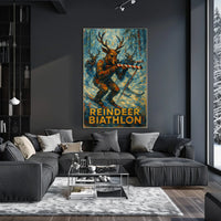 Reindeer Biathlon Poster