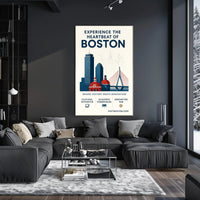 Experience the Heartbeat of Boston Poster PosterGoat