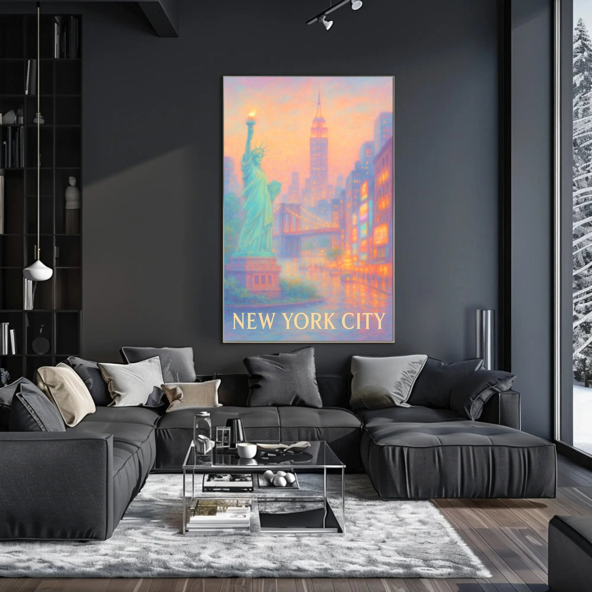 Dreamy New York Cityscape Poster
