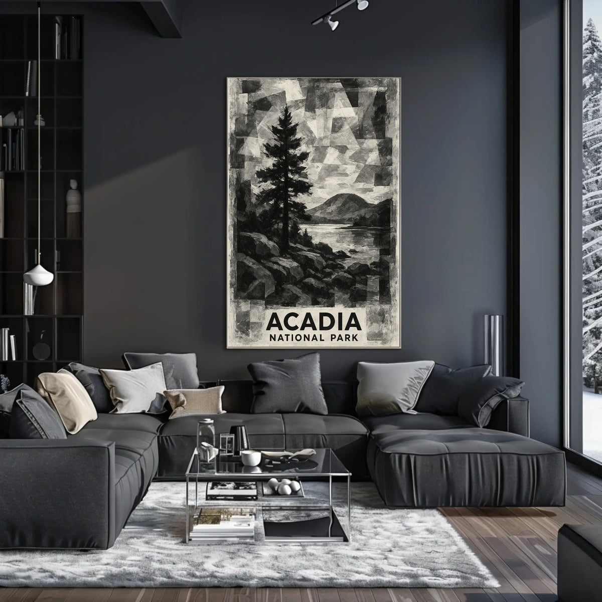 Acadia National Park Vintage Travel Lovers Poster