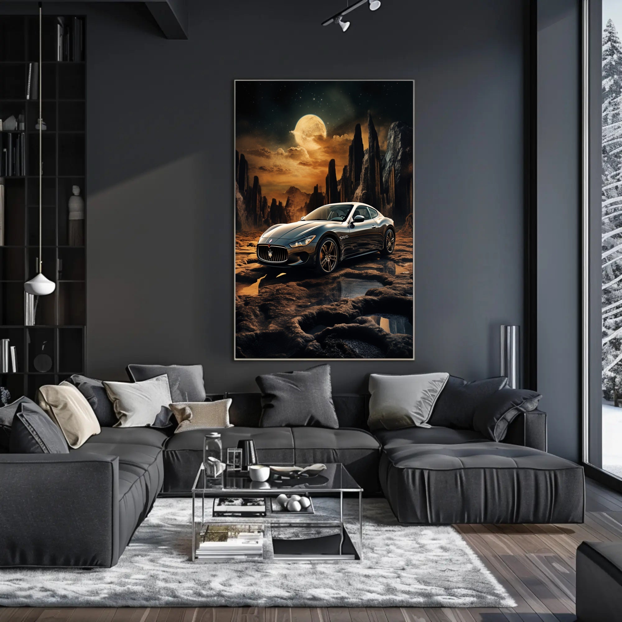 Cosmic Journey with Luxury Poster PosterGoat