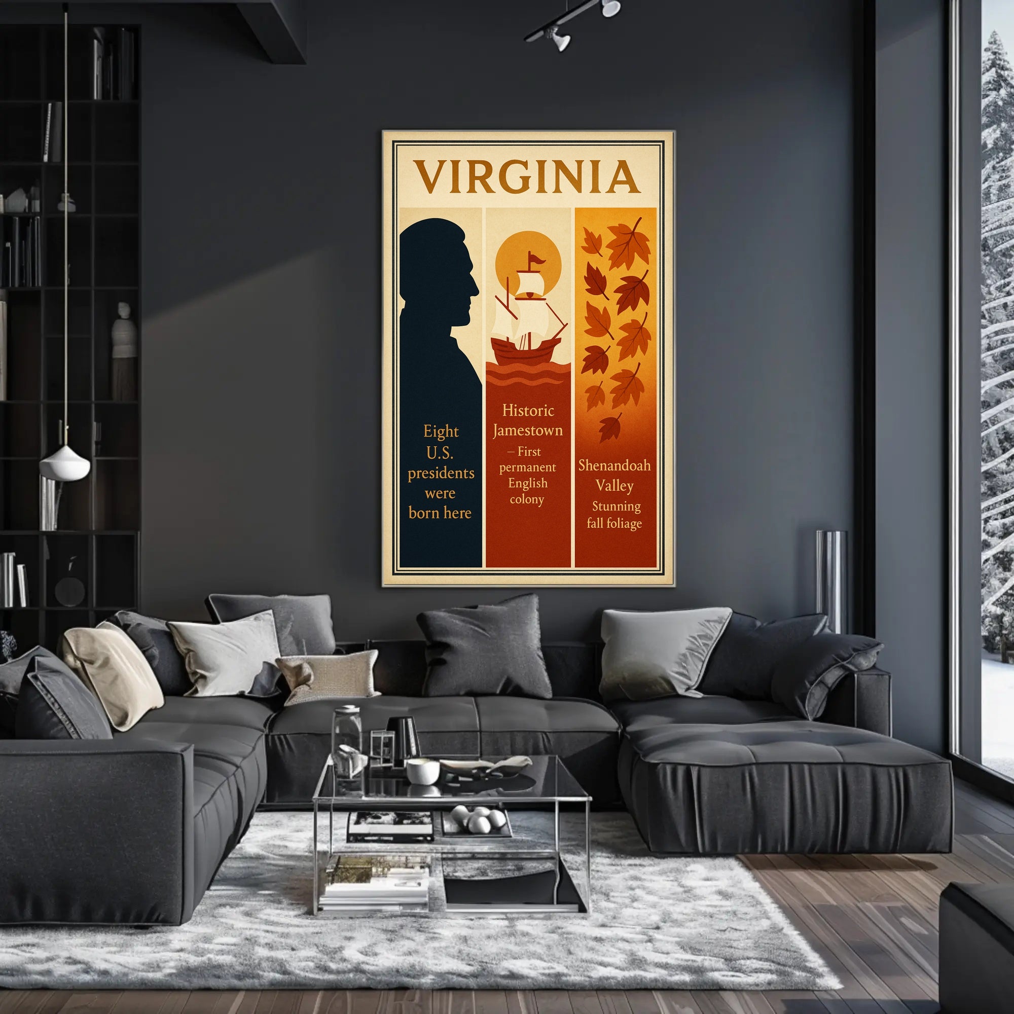 Virginias Presidential Heritage Poster PosterGoat