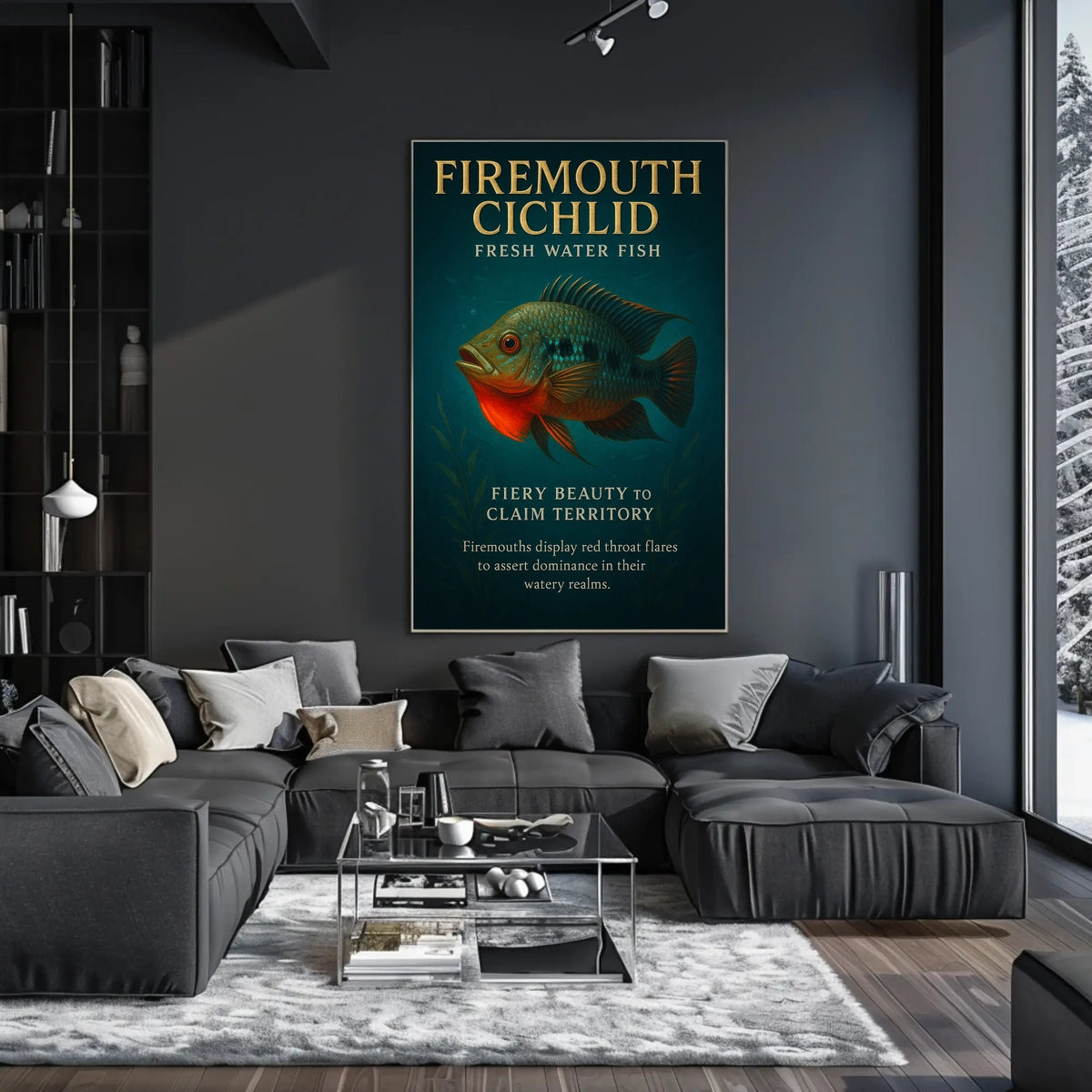 Firemouth Cichlid Fiery Beauty Poster