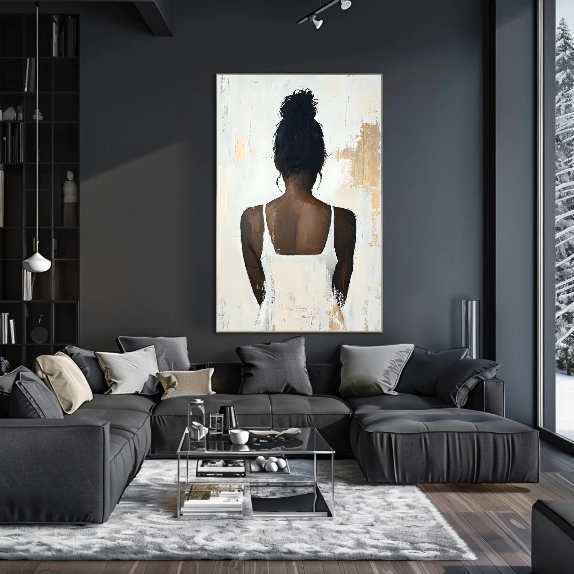 Abstract Portrait Wall Art Poster Minimalist Print