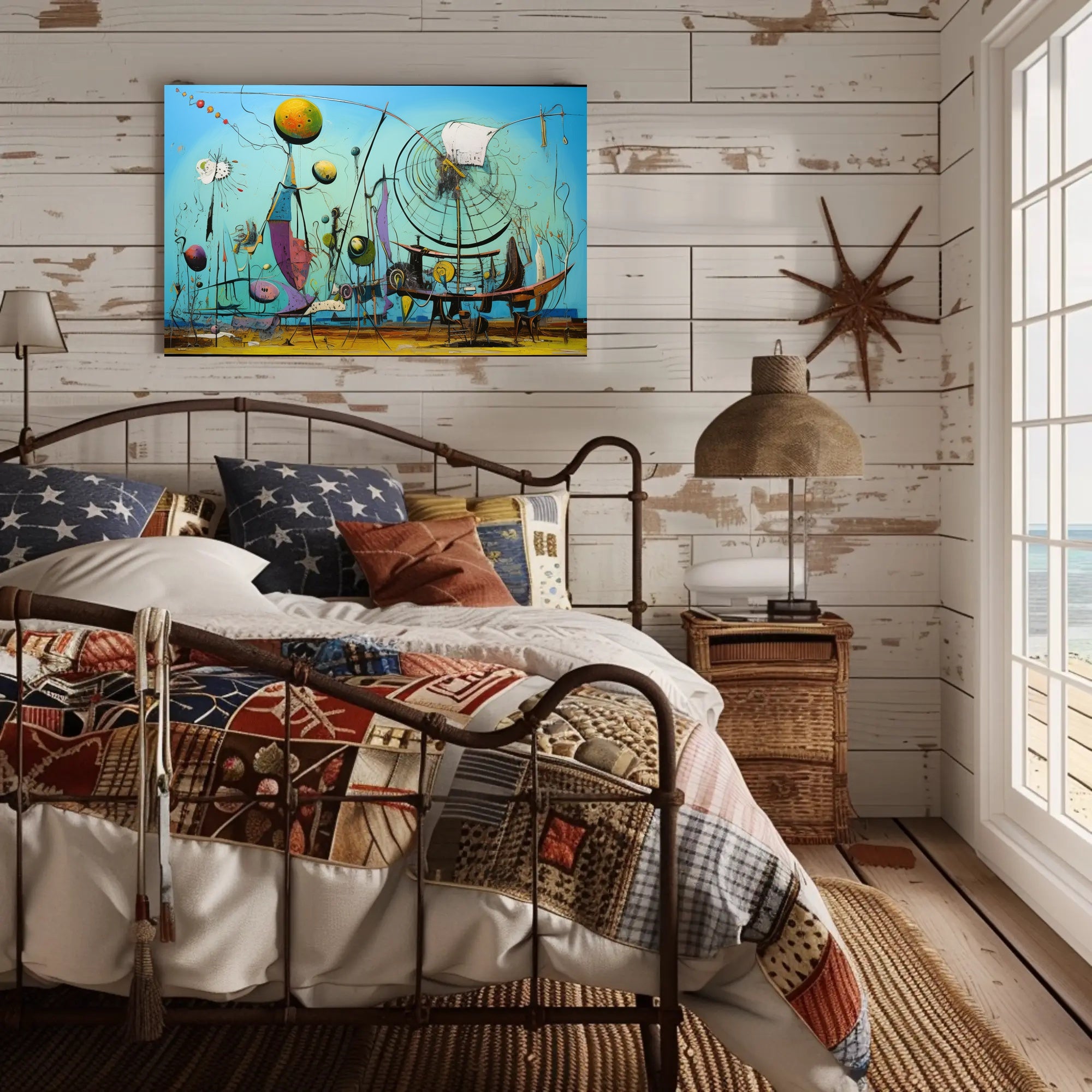 Surreal Dreamscape Imaginative Futuristic Sci-Fi Poster