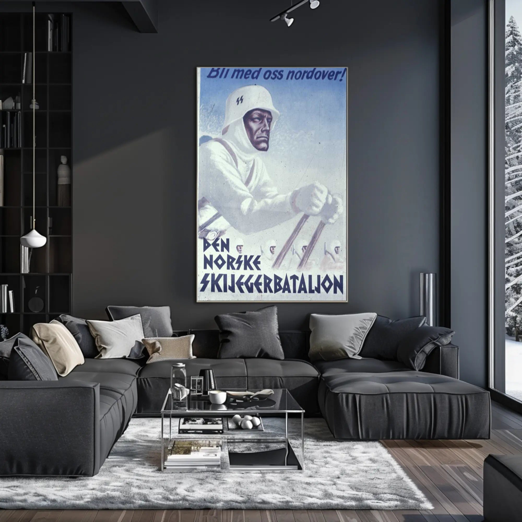 Den Norske Skijegerbataljon Recruitment Poster PosterGoat
