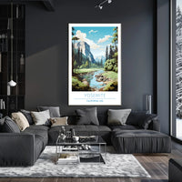 Yosemite National Park Landscape Poster