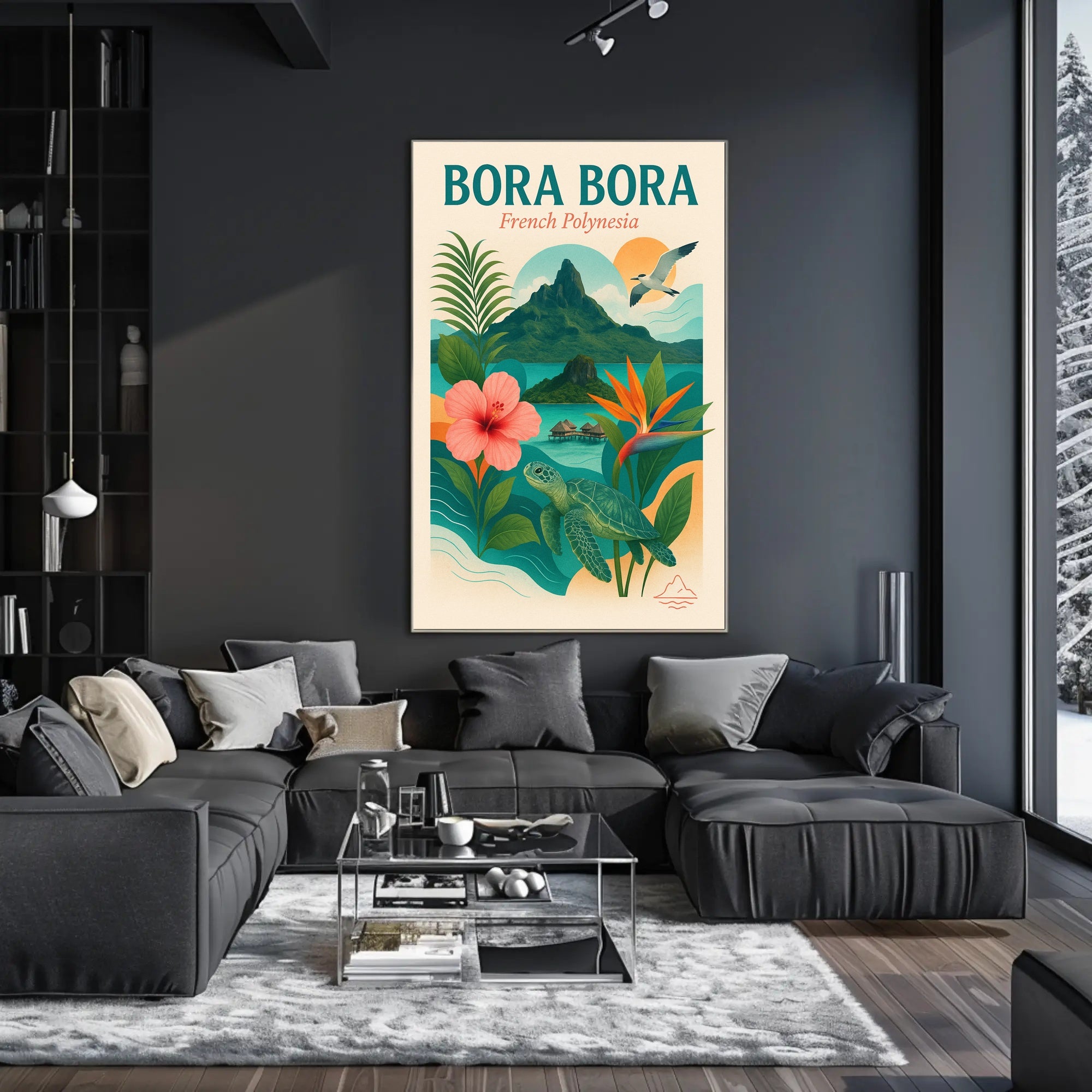 Bora Bora Idyllic Escape Travel Poster PosterGoat