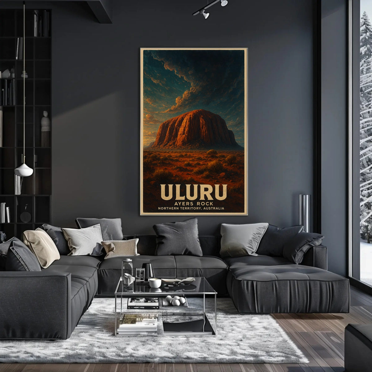 Uluru Ayers Rock Desert Wanderlust Poster