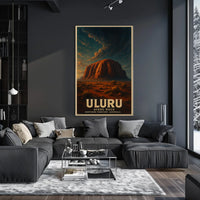 Uluru Ayers Rock Desert Wanderlust Poster