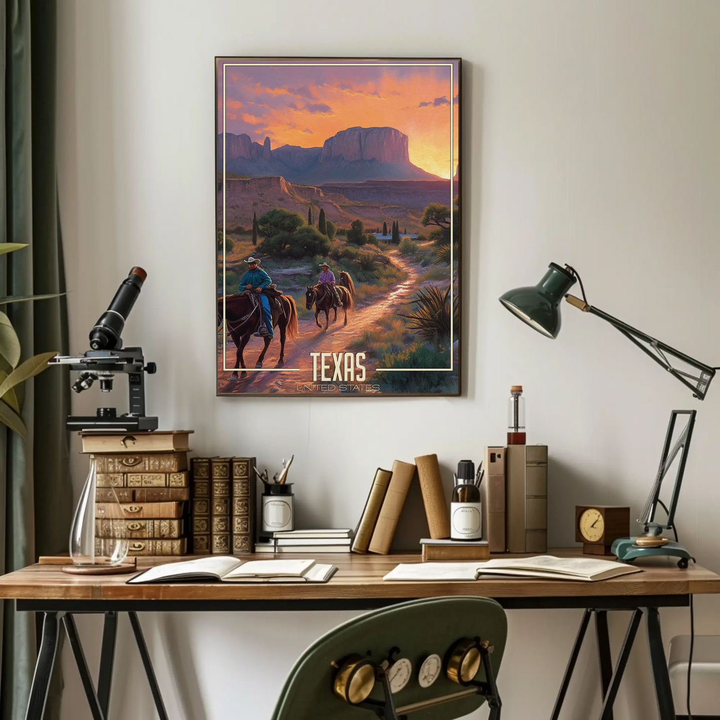 Texas United States Vintage Poster