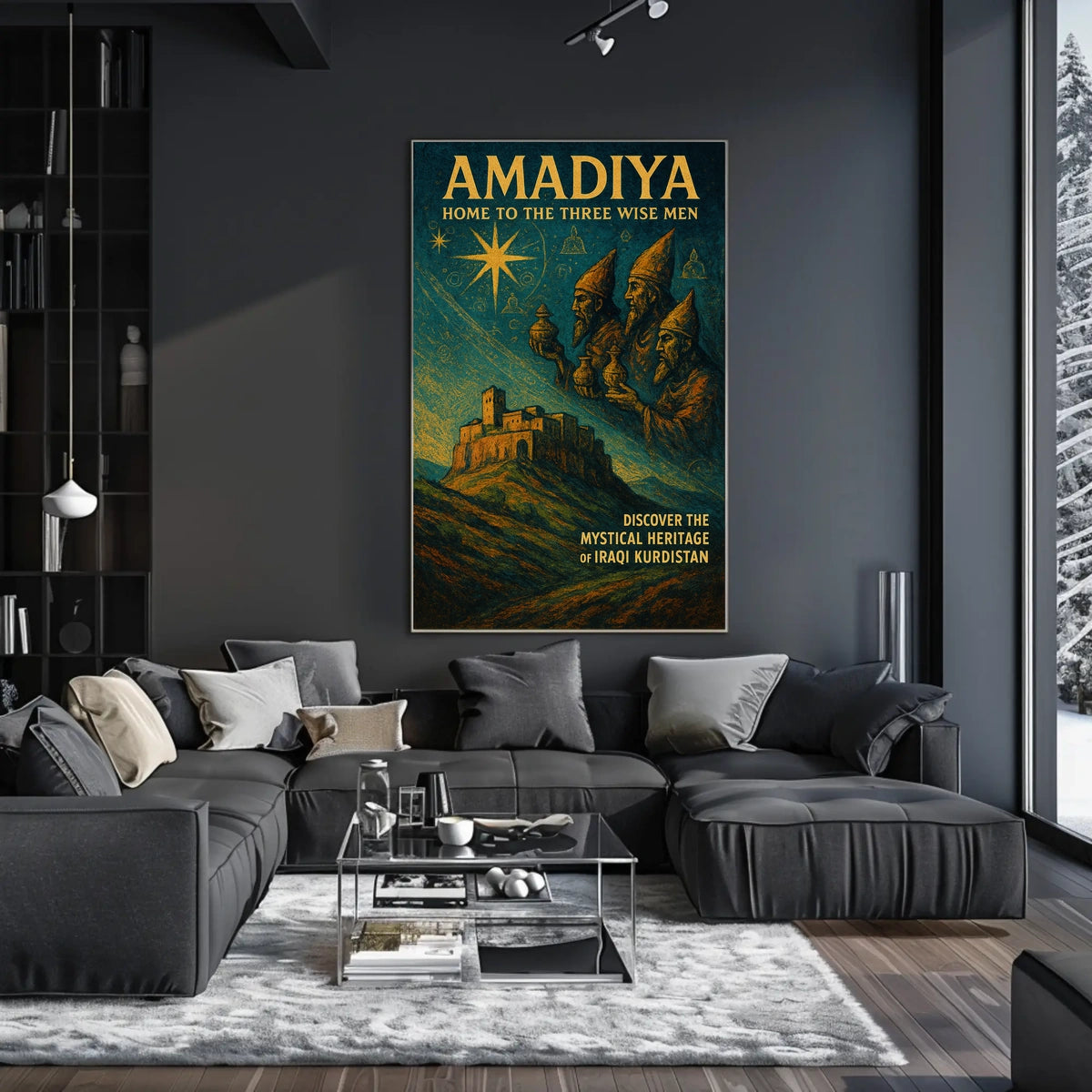 Amadiya Home to the Three Wise Men Poster