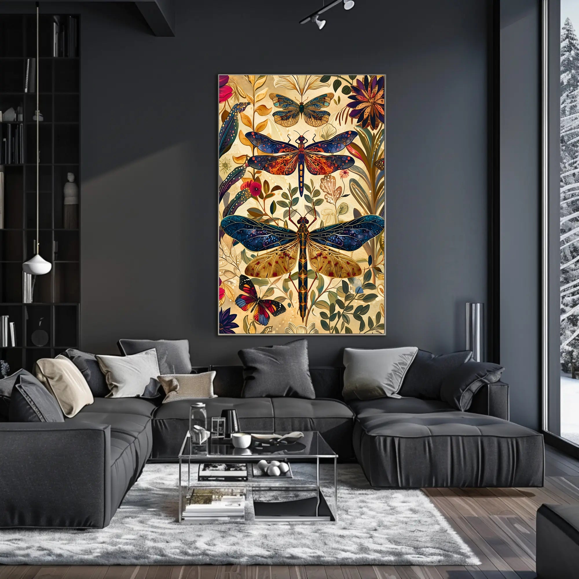 Nature-Inspired Insect Design Abstract or Artistic Poster