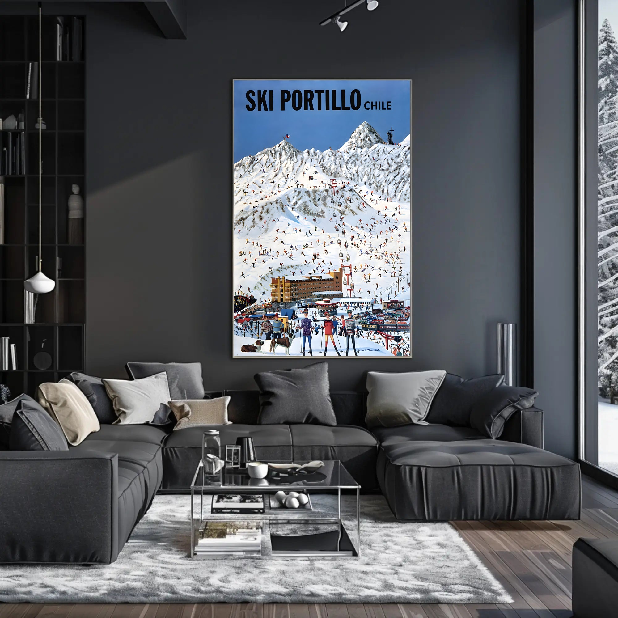 Ski Portillo Chile Vintage Travel Poster PosterGoat