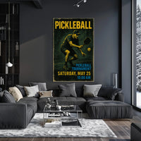 Pickleball Tournament Energy Sports Poster PosterGoat
