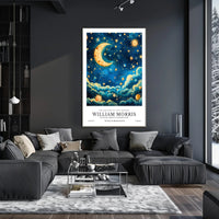 William Morris Cotton Prints Exhibition Poster