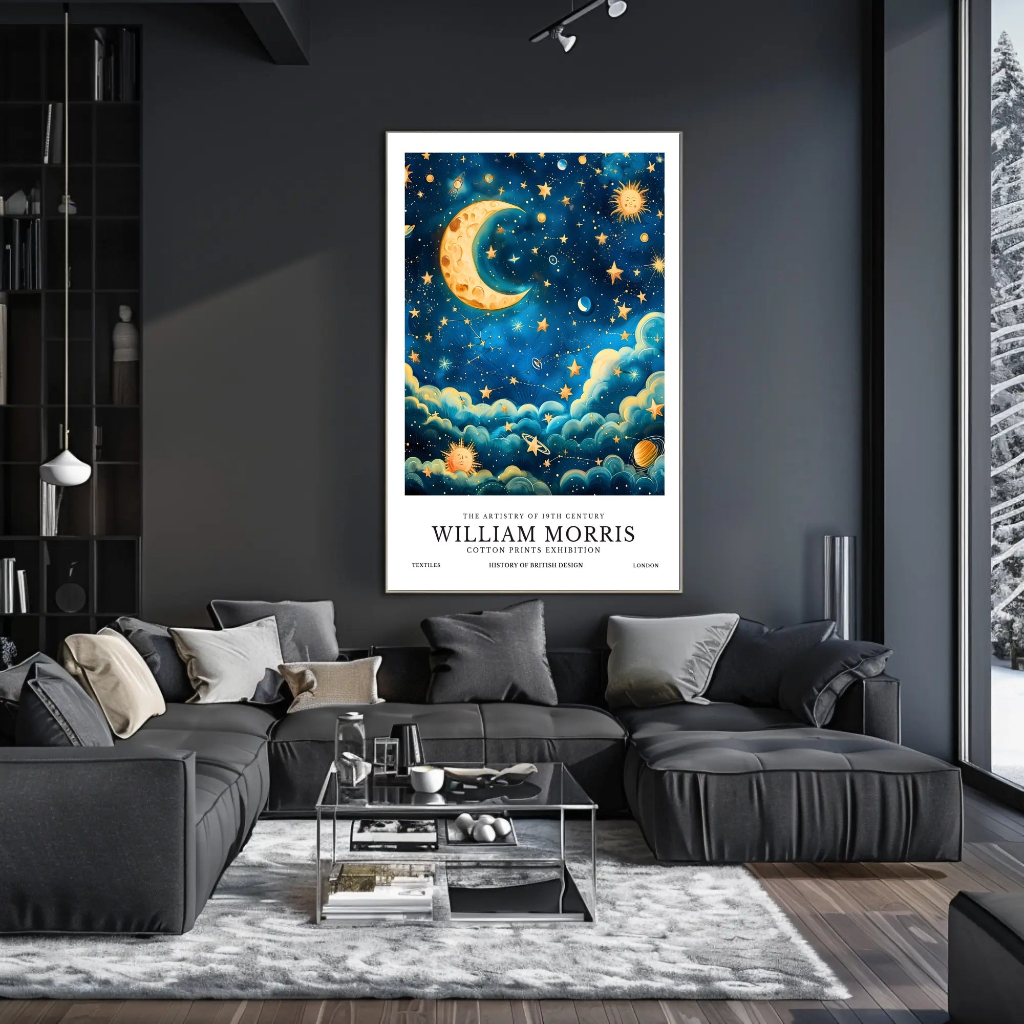 William Morris Cotton Prints Exhibition Poster