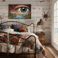 Surreal Dystopian Eye Art Print: Abstract or Artistic Poster