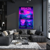 Wonders of Brazil Poster PosterGoat