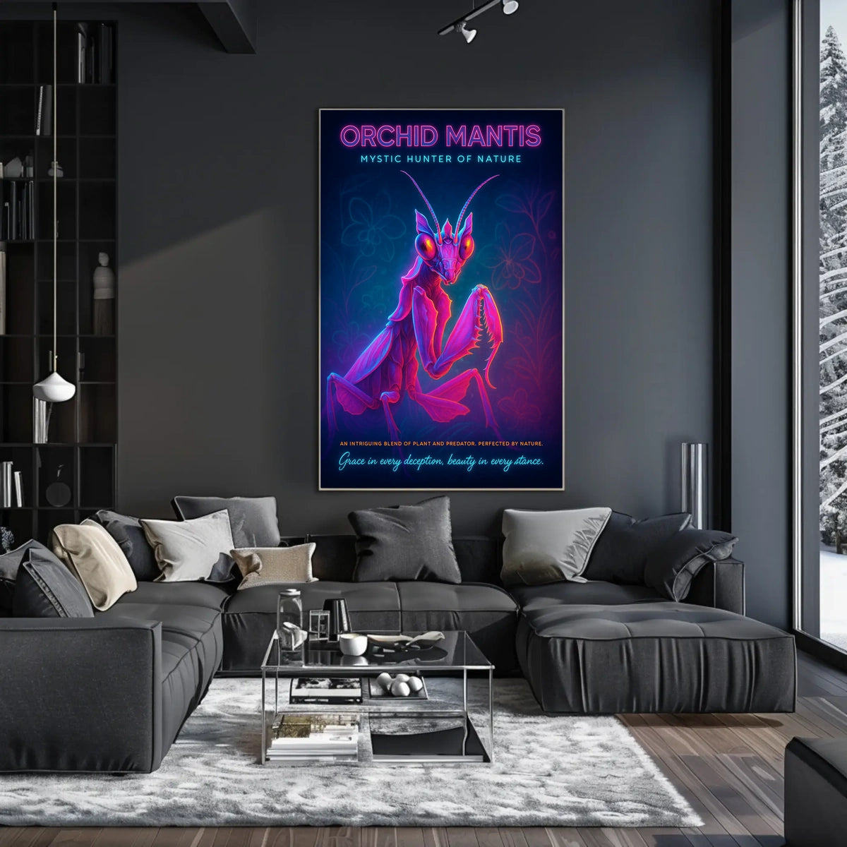 Orchid Mantis Mystic Hunter of Nature Poster
