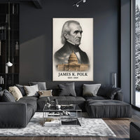 James K. Polk 11th President of the United States Reflections Poster