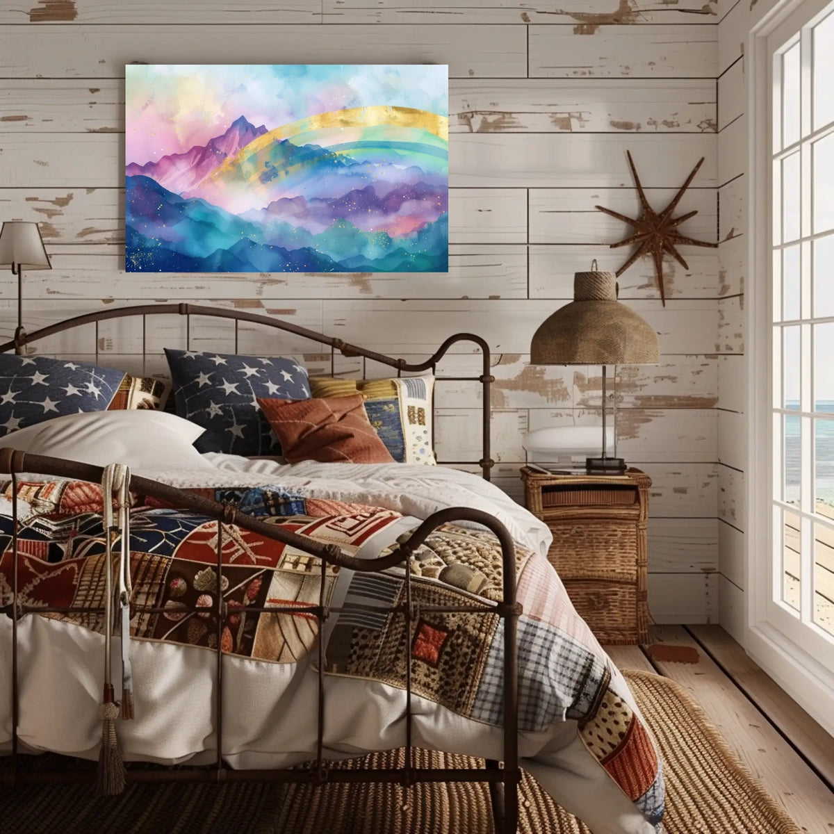 Mystical Mountain Landscape Poster