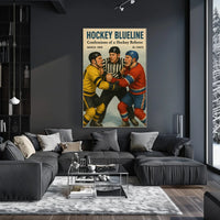 Hockey Blueline March 1959 Poster