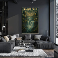 Niagara Falls Steampunk SciFi Collectors Poster