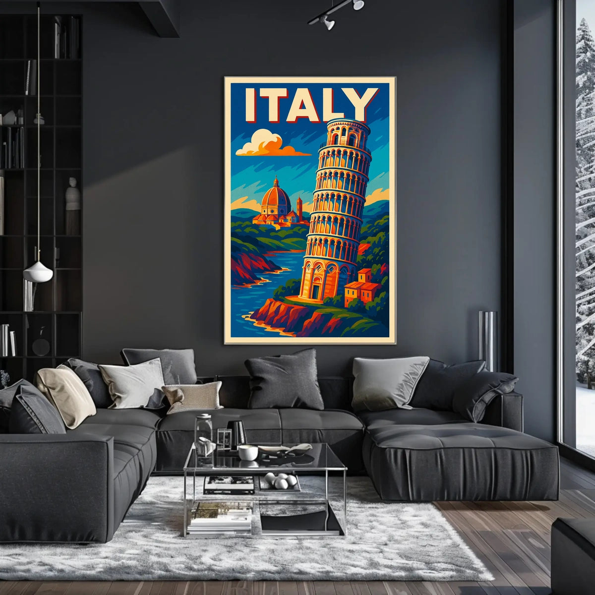 Vibrant Italy Travel Poster