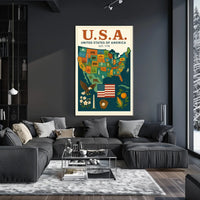 United States Of America Est. 1776 Poster