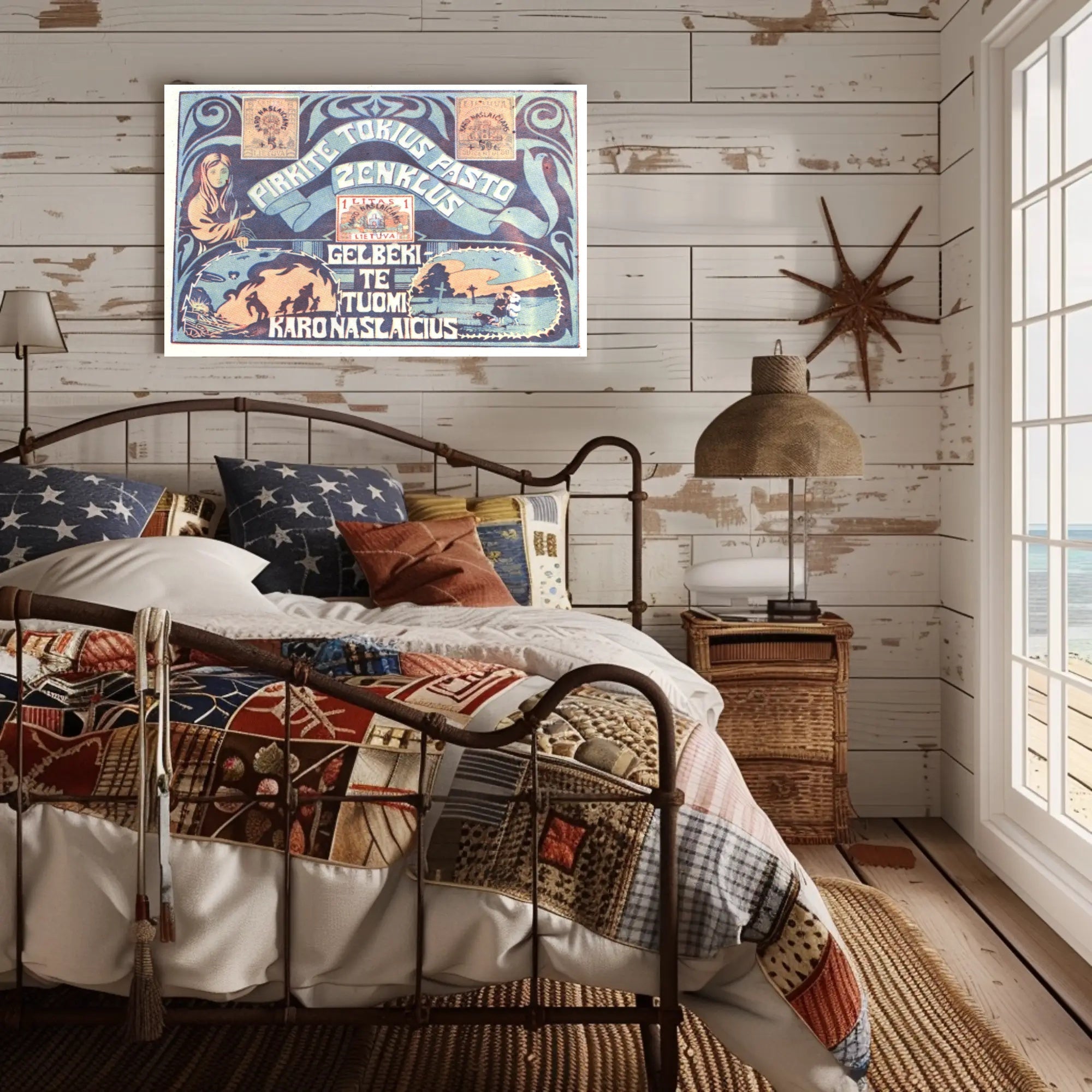 Lithuanian Postage Stamp Promotion Poster