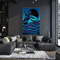 Dj Shark Vibes Poster